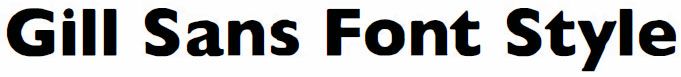 Gill Sans